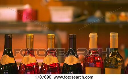 Stock Image - Wine Bottles. Fotosearch
