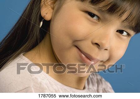 Stock Photography - Young first nations girl. Fotosearch