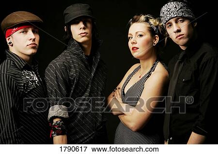Alternative group portrait View Large Photo Image Stock Photo - Alternative group portrait. Fotosearch