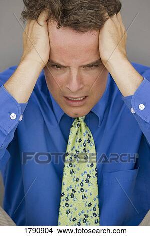 Anxious man View Large Photo Image Picture - Anxious man. Fotosearch