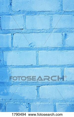 Blue brick wall View Large Photo Image Picture - Blue brick wall. Fotosearch