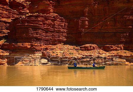 Picture - Canoeing in the canyons. Fotosearch