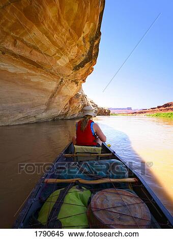 Canoeing in the canyons View Large Photo Image Stock Photography - Canoeing in the canyons. Fotosearch