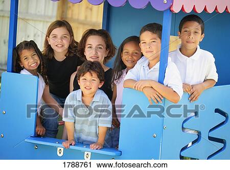 Children at playground View Large Photo Image Stock Image - Children at playground. Fotosearch