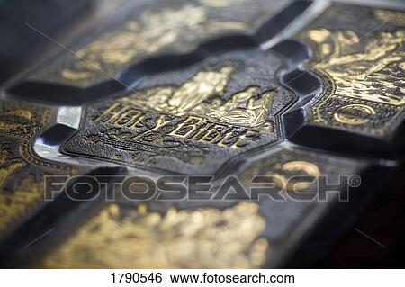 Stock Photograph - Closeup of Holy Bible. Fotosearch