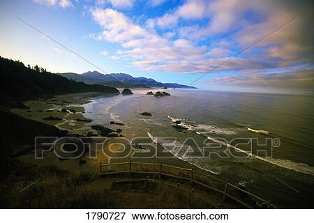 Coastline trail over footbridge at Ecola State Park, Oregon View Large Photo Image Stock Photo - Coastline trail over footbridge at Ecola State Park, Oregon. Fotosearch