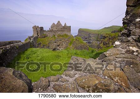 Dunluce Castle ruins View Large Photo Image Stock Image - Dunluce Castle ruins. Fotosearch