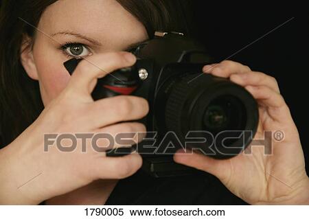Female photographer View Large Photo Image Stock Photography - Female photographer. Fotosearch