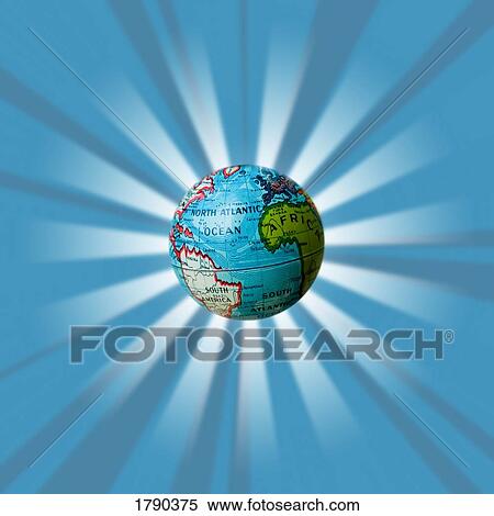 Globe with starburst View Large Photo Image Stock Photography - Globe with starburst. Fotosearch