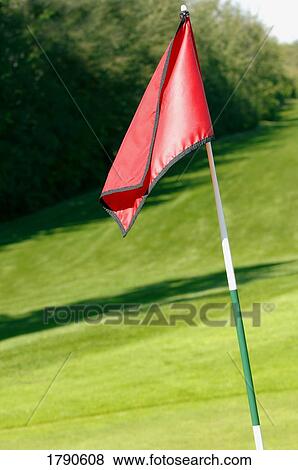 Golf flag View Large Photo Image Stock Photo - Golf flag. Fotosearch