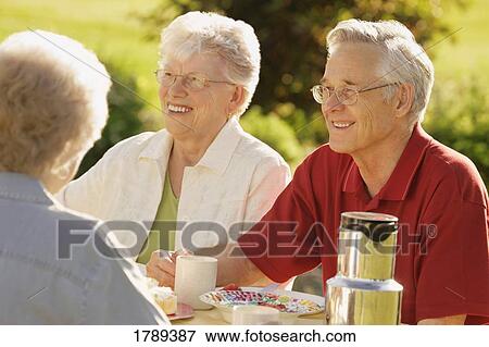 Stock Photo - Group of seniors together. Fotosearch