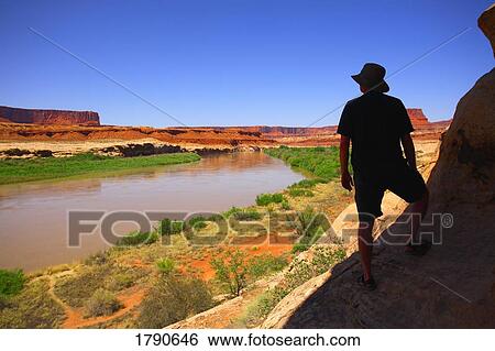 Stock Photograph - Hiking in the canyons. Fotosearch