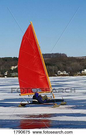 Ice boating View Large Photo Image Stock Photography - Ice boating. Fotosearch