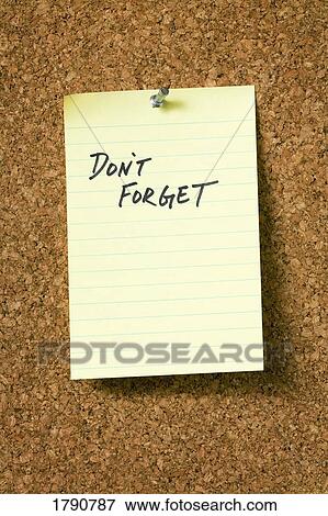 Message on a cork board View Large Photo Image Stock Photo - Message on a cork board. Fotosearch