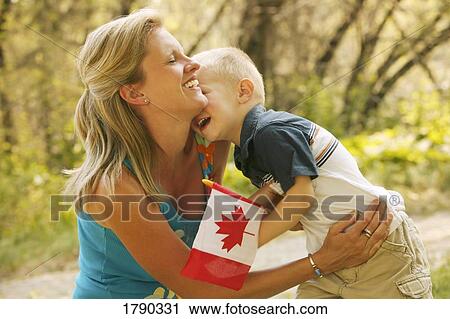 Stock Image - Mother and child. Fotosearch
