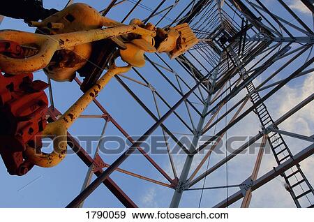Oil tower View Large Photo Image Stock Photo - Oil tower. Fotosearch