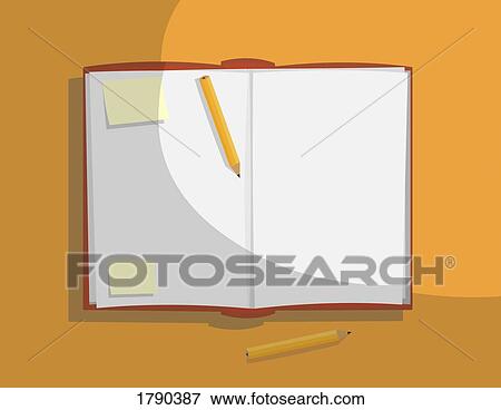 Open book illustration View Large Photo Image Stock Photo - Open book illustration. Fotosearch