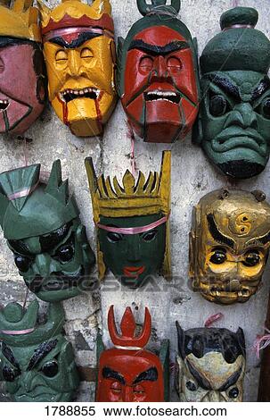 Stock Photography - Painted Masks. Fotosearch