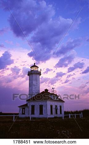 Point Wilson lighthouse View Large Photo Image Stock Image - Point Wilson lighthouse. Fotosearch