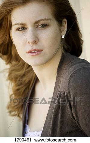 Stock Image - Portrait of a woman. Fotosearch
