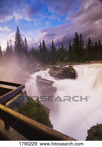 Powerful waterfall View Large Photo Image Stock Photo - Powerful waterfall. Fotosearch