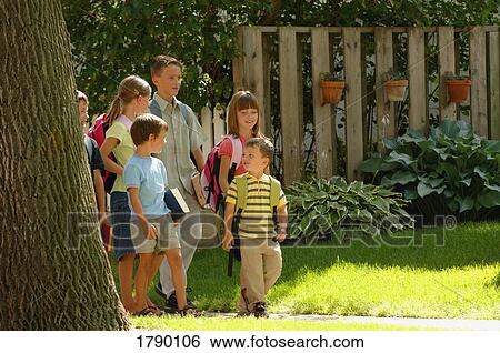 Stock Photograph - School children. Fotosearch