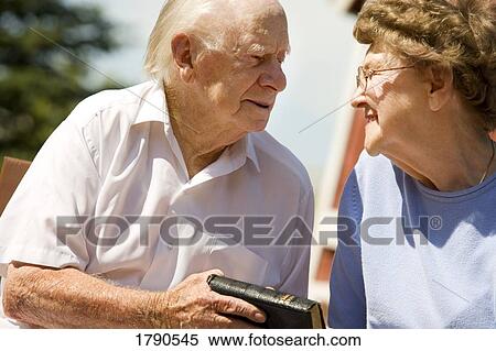 Stock Photography - Senior couple together. Fotosearch