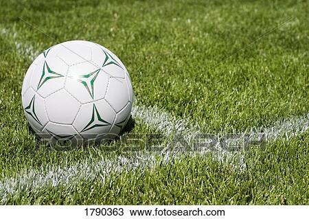 Soccer ball on sideline View Large Photo Image Stock Image - Soccer ball on sideline. Fotosearch