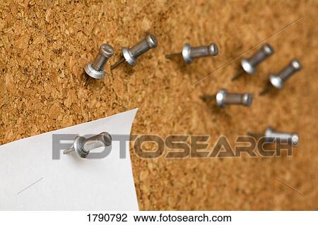 Tacks on cork board View Large Photo Image Stock Image - Tacks on cork board. Fotosearch