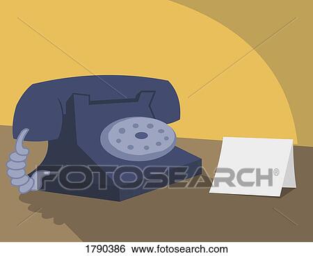 Stock Photograph - Telephone illustration. Fotosearch