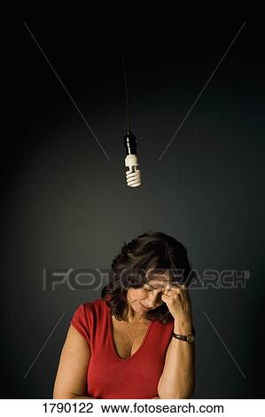 Woman out of ideas View Large Photo Image Stock Image - Woman out of ideas. Fotosearch