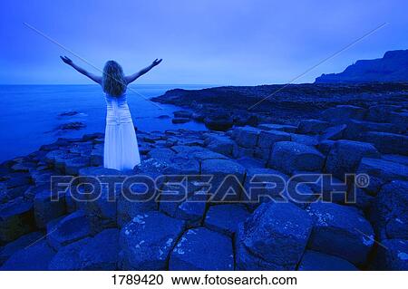 Woman with Arms Raised View Large Photo Image Stock Image - Woman with Arms Raised. Fotosearch