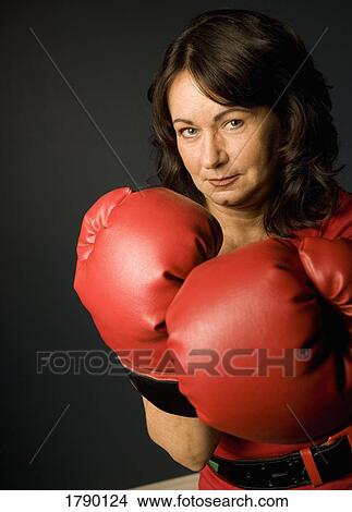 Woman with boxing gloves View Large Photo Image Picture - Woman with boxing gloves. Fotosearch