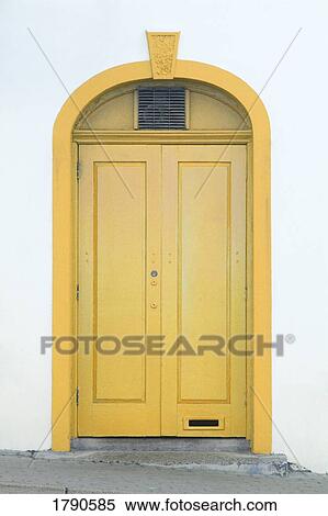 Stock Photography - Wooden door in Ireland. Fotosearch