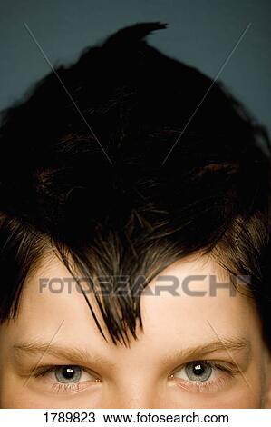 Young boy's hair style View Large Photo Image Stock Image - Young boy's hair style. Fotosearch