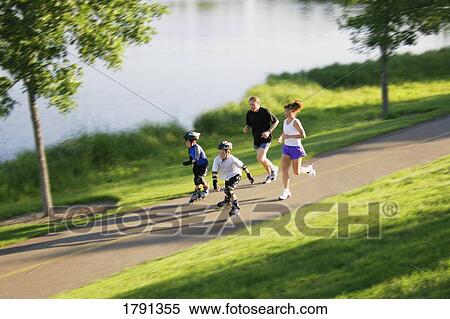 Active family View Large Photo Image Stock Photography - Active family. Fotosearch