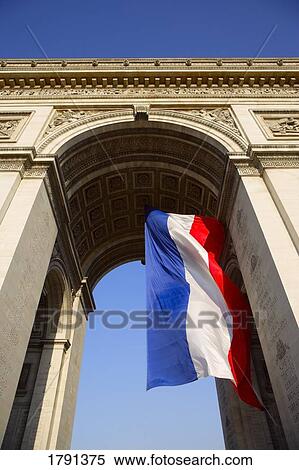 Stock Photography - Arch De Triumph on the Champs Elysees. Fotosearch