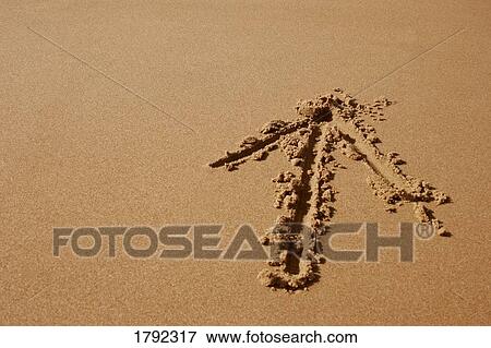 Stock Photo - Arrow in the sand. Fotosearch