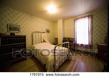 Stock Photography - Bedroom in antique house. Fotosearch