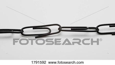 Black paper clip chain View Large Photo Image Stock Image - Black paper clip chain. Fotosearch