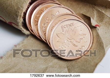 Canadian penny View Large Photo Image Stock Photo - Canadian penny. Fotosearch
