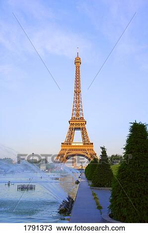 Eiffel Tower and grounds View Large Photo Image Stock Image - Eiffel Tower and grounds. Fotosearch