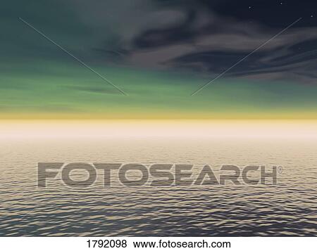 Stock Photo - Expanse of water and sky. Fotosearch