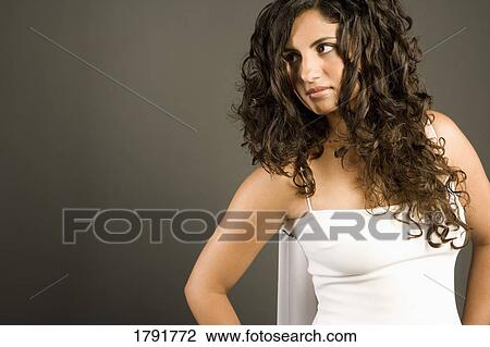 Stock Image - Female portrait. Fotosearch