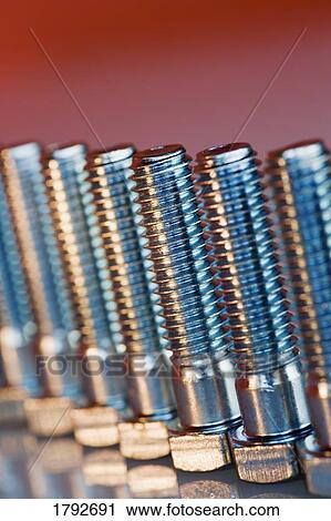 Stock Image - Group of bolts. Fotosearch