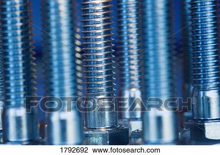 Stock Image - Group of bolts. Fotosearch