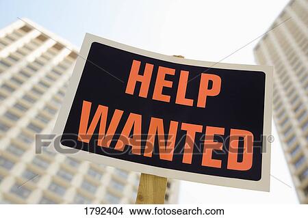 Help wanted sign View Large Photo Image Picture - Help wanted sign. Fotosearch