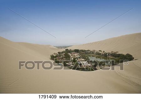 Huacachina in Peru View Large Photo Image Stock Photo - Huacachina in Peru. Fotosearch