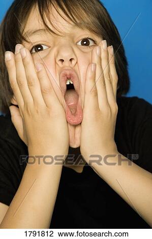 Humorous portrait of a boy View Large Photo Image Stock Image - Humorous portrait of a boy. Fotosearch