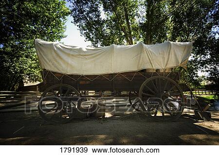 Large covered wagon View Large Photo Image Stock Photo - Large covered wagon. Fotosearch